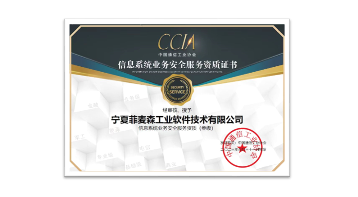 信息系统业务安全资质